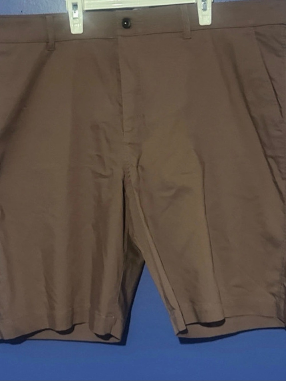 Nike Men's Flat-Front Brown Shorts